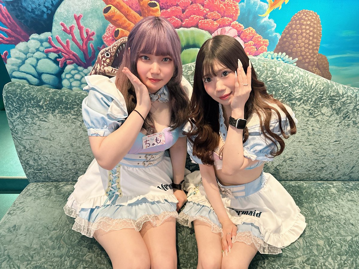 マーメイドちゃん 続々と入水しました💕 @mermaid_cyamo @mermaid_maho