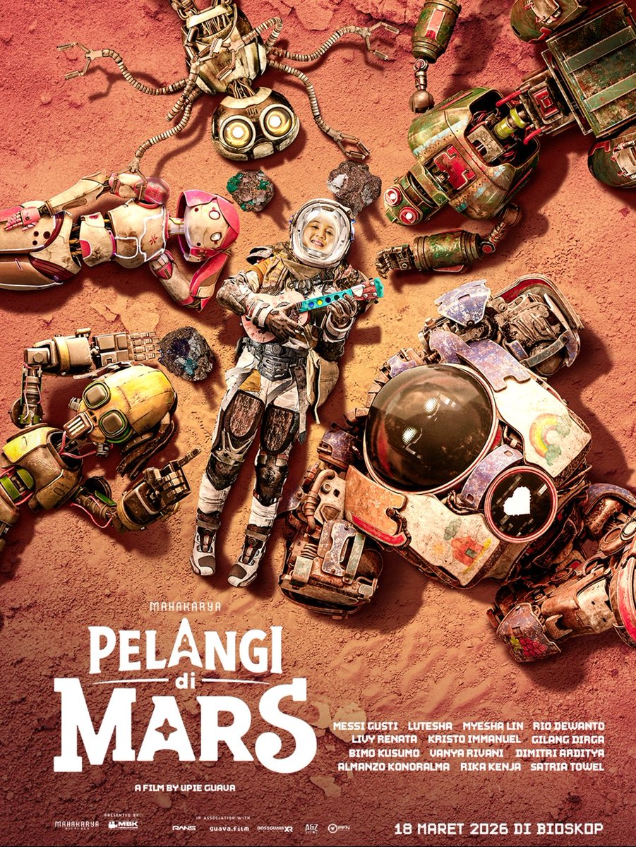 6 Sahabat.
1 manusia dan 5 robot.

Di Mars yang luas dan sunyi, Pelangi tidak pernah benar-benar sendirian. Ada mereka yang tidak sempurna. Mereka adalah robot malfungsi. Tapi di mata Pelangi, mereka adalah robot yang hebat. Ada yang ceroboh, ada yang terlalu heboh.