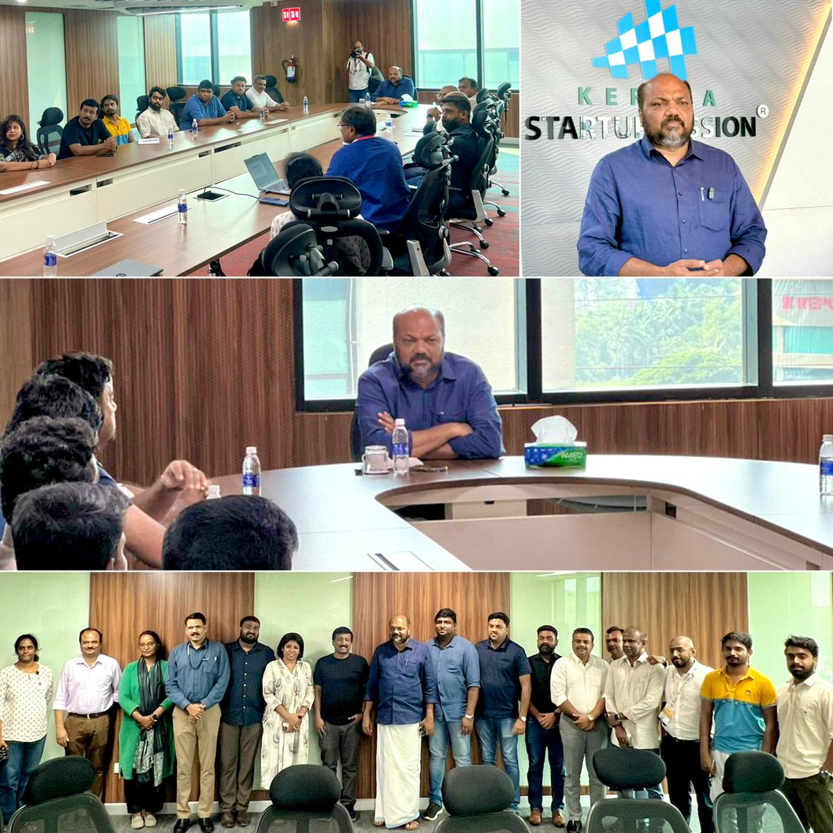 startup_mission's tweet photo. Hon. Industries Minister P. Rajeev visited the KSUM Digital Hub and interacted with startup founders, discussing the growth of Kerala’s startup ecosystem. He also reviewed the progress of the Graphene Centre in Kochi and engaged with startups.
#KeralaStartupMission #KSUM https://t.co/zmNyub3ZDx