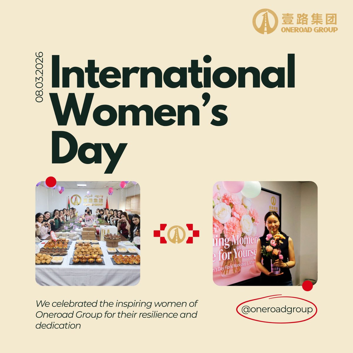 OneroadGroupWin's tweet photo. We celebrated International Women’s Day at Oneroad Group by recognizing the strength, dedication, and contributions of the women across our organization. In today’s evolving world, their resilience and leadership continue to inspire progress.
#InternationalWomensDay #oneroadgroup https://t.co/NOUPgUTI6C
