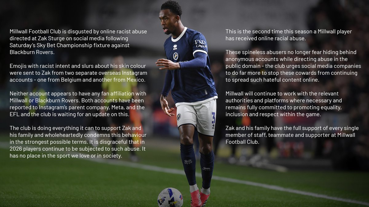 Millwall FC tweet media