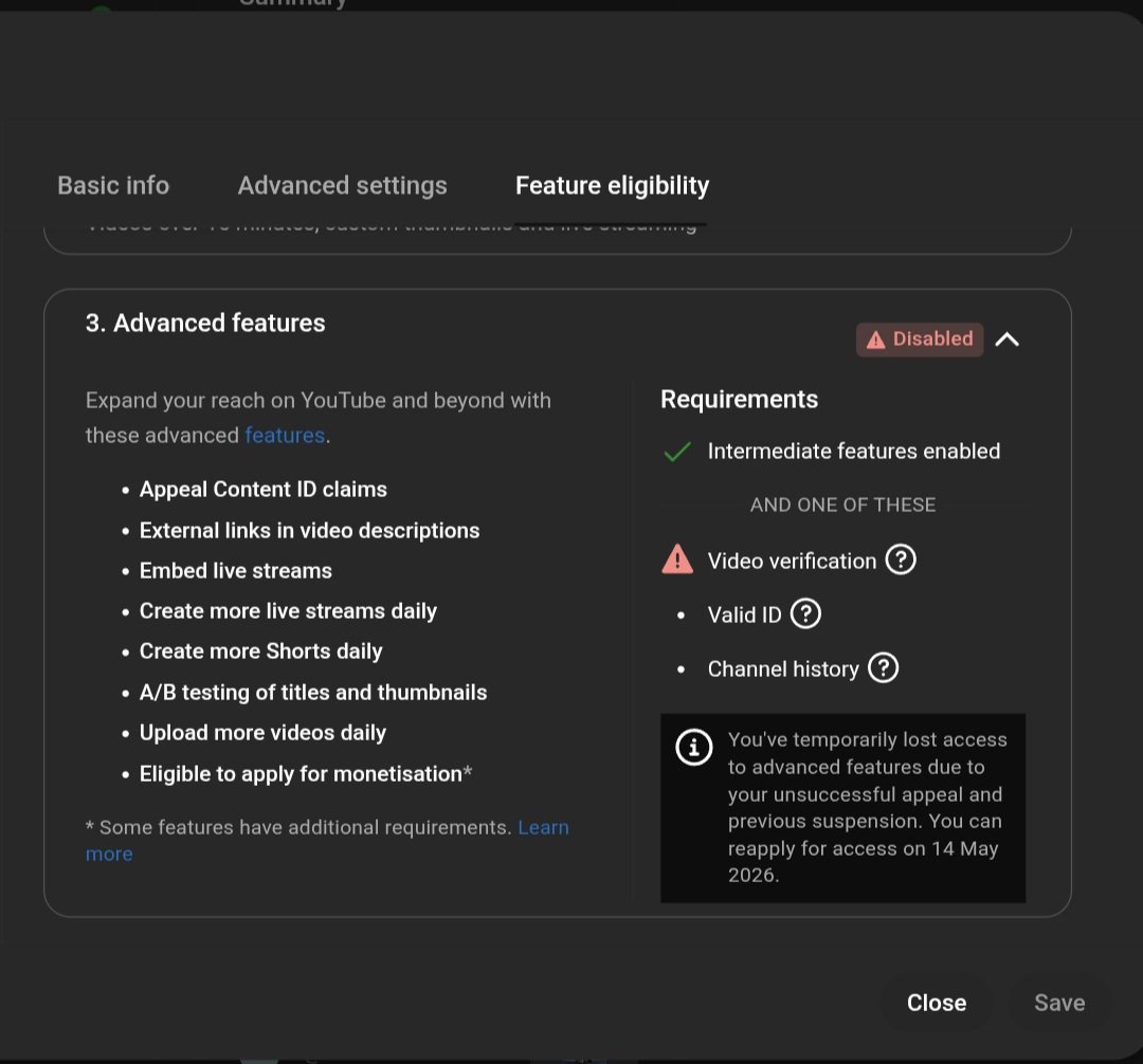 big_filmy's tweet photo. @TeamYouTube Hi @TeamYouTube

My channel Global Studio (@globalstudio-d7s) is only 8 days old. This was my first video verification for Advanced Features but it was cancelled and my appeal was rejected.

My channel has no Community Guidelines strikes. Could you please review it? https://t.co/fwtzty7W3E