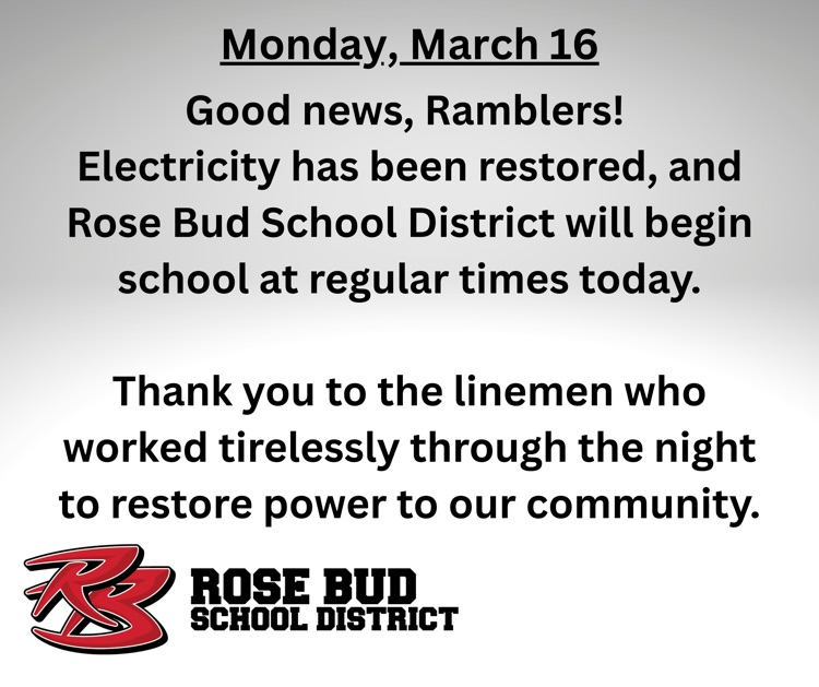 Rose Bud School District tweet media