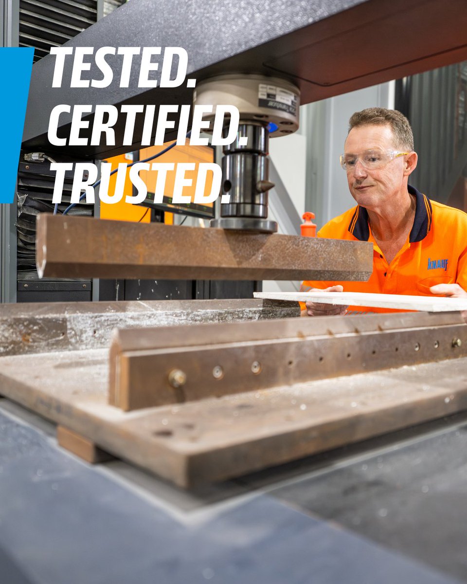 When impact matters, we test it. Our Queensland laboratory is NATA-accredited so you can specify with confidence.

Explore our impact-resistant boards: discover.knauf.com/performanceboa…

#NATA #ImpactTesting #BuildingScience #ProductPerformance #BuildOnUs #KnaufAU