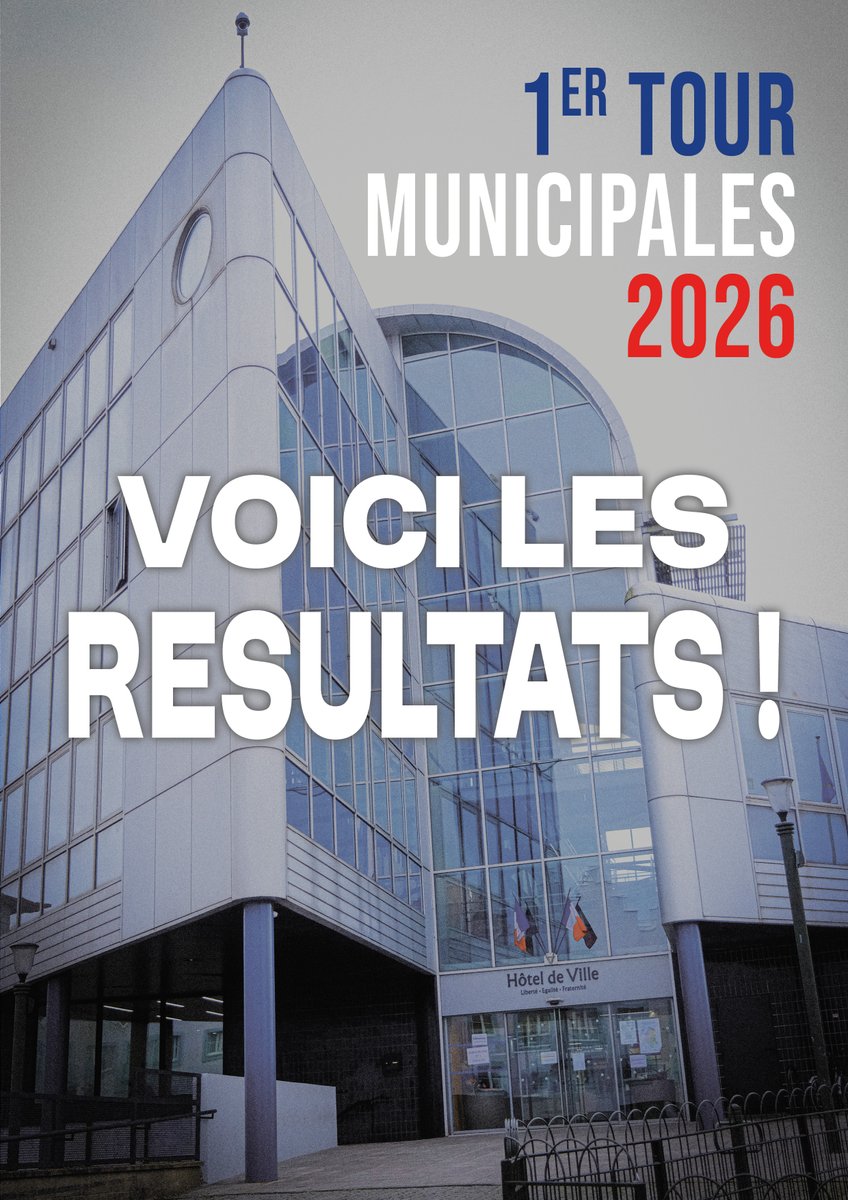 Villetaneuse's tweet photo. 🗳️ÉLECTIONS MUNICIPALES - 1er tour à Villetaneuse

Découvrez les résultats du 1er tour des élections municipales !

Lien 👉 https://t.co/VfbbZZl9TC https://t.co/KMo4YqbhNW
