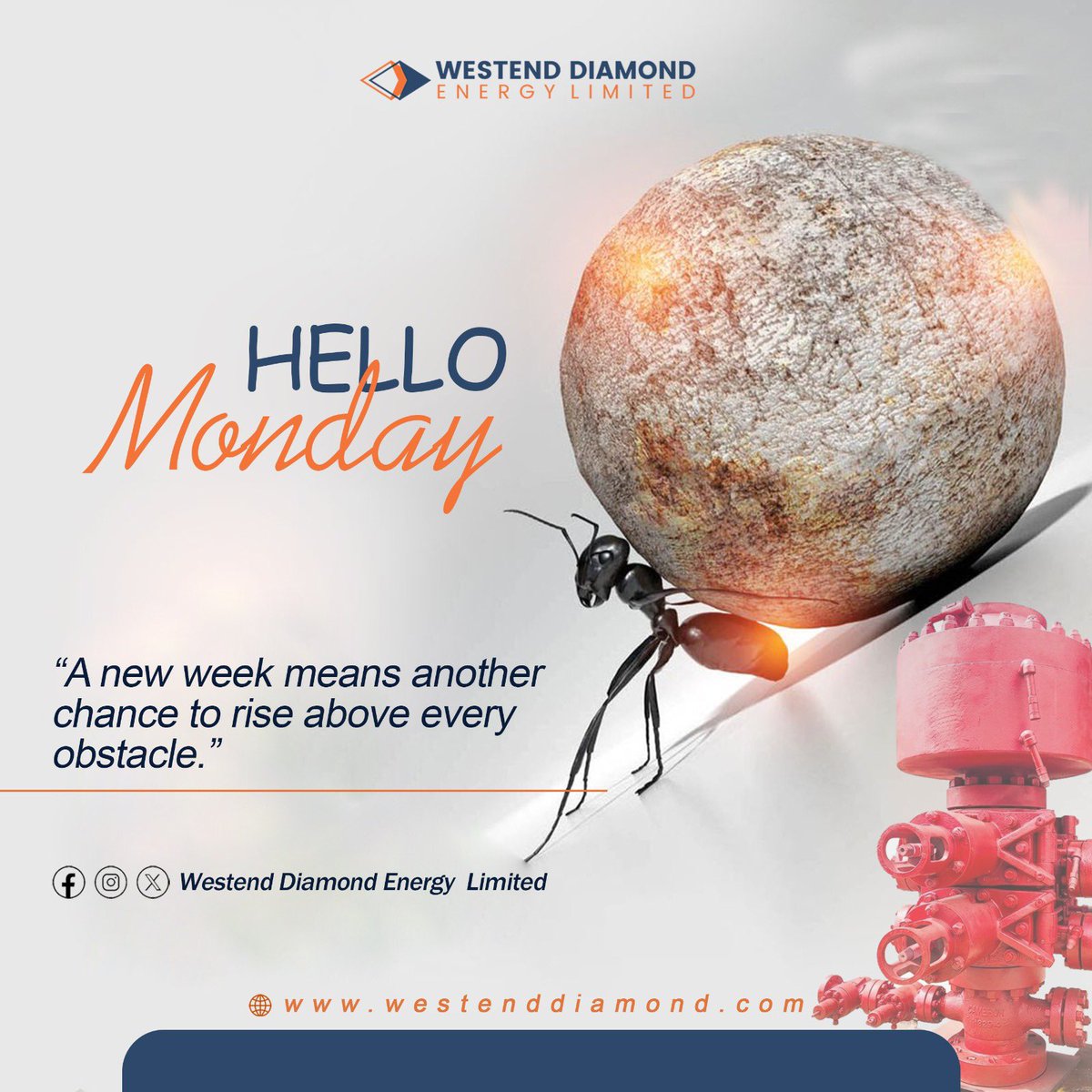 Every new week brings new opportunities to grow, improve, and overcome challenges.

Stay focused, stay resilient, and keep moving forward. Success belongs to those who refuse to give up.

#wedel #monday #oilandgas #opportunities