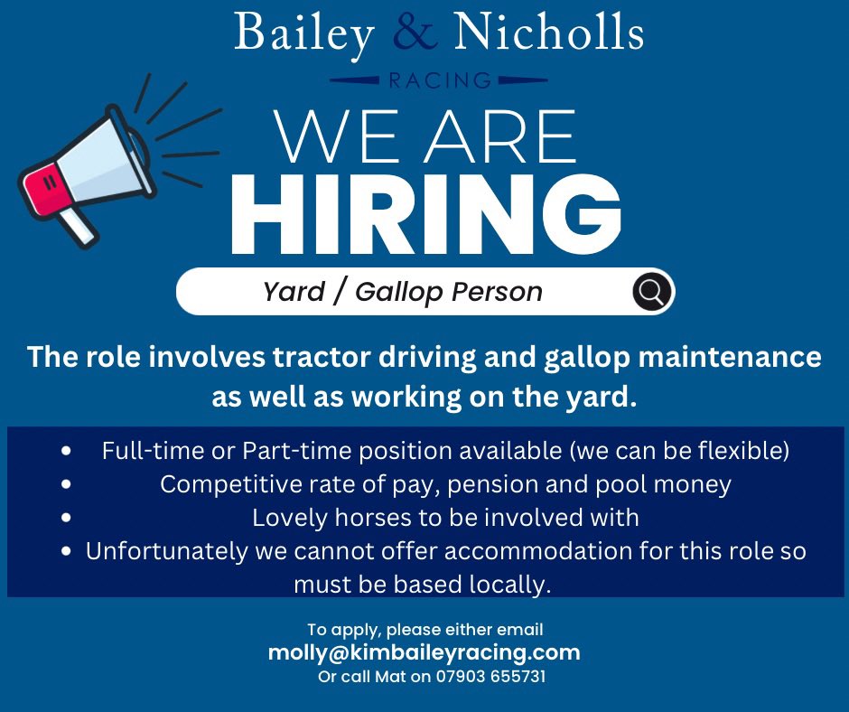 Kim Bailey & Mat Nicholls Racing tweet media