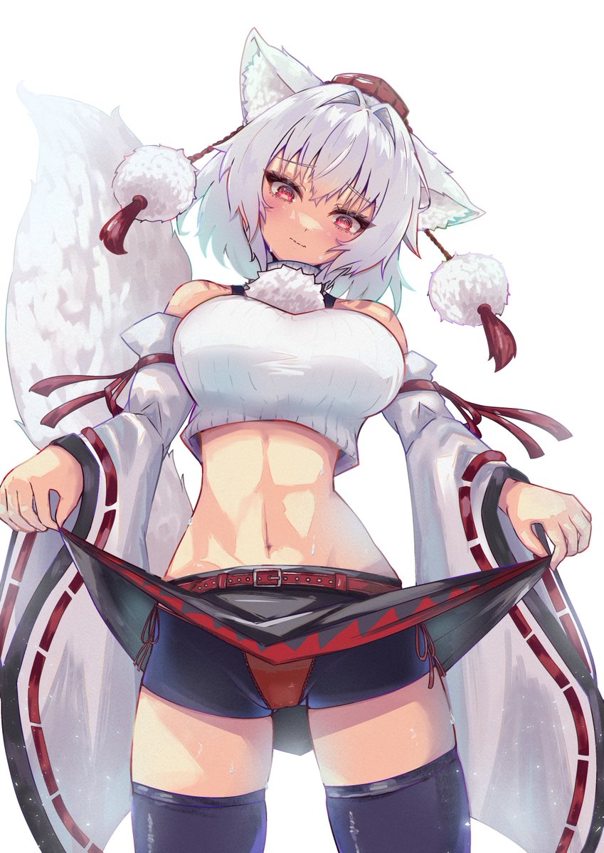 文「ちゃんとはいてるなら恥ずかしくないですよね！」

犬走椛　東方project