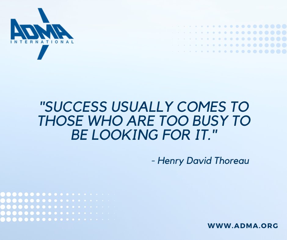 Focus on your work and let success find you! In the aviation sector, dedication and hard work lead to remarkable results. Let’s keep our eyes on the skies while we build our future! bit.ly/4bJPOVq  #ADMA #GeneralAviation #AviationManufacturers #AviationDistributors