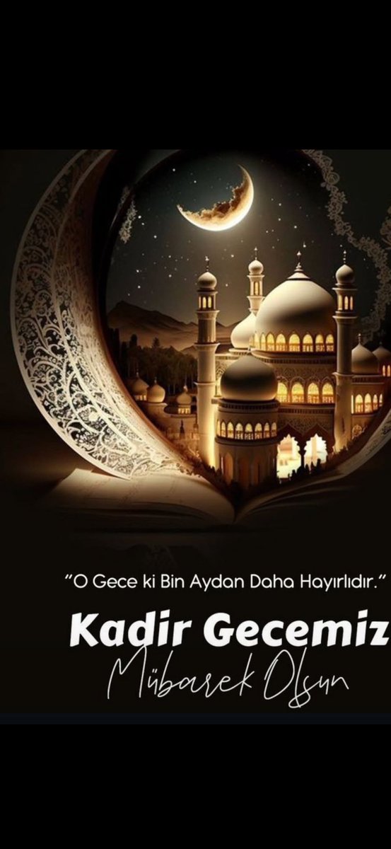 BilalGs0's tweet photo. Bin aydan daha hayırlı olan bu mübarek gecenin İslam âlemi başta olmak üzere tüm insanlığa hayırlar getirmesini yüce Allah’tan niyaz ediyorum duamız budur Kadir gecemiz mübarek olsun https://t.co/BYiBGpHLl6