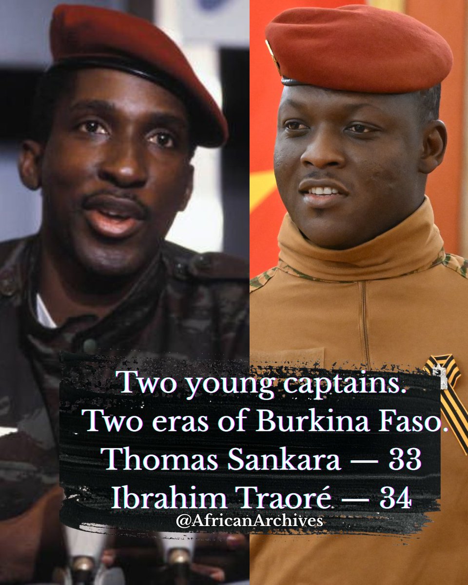 At 33 years old, Thomas Sankara wore the red beret and carried a revolutionary vision for Burkina Faso. He rejected IMF influence, launched mass vaccination campaigns that protected millions of children, planted millions of trees to fight desertification, and openly challenged
