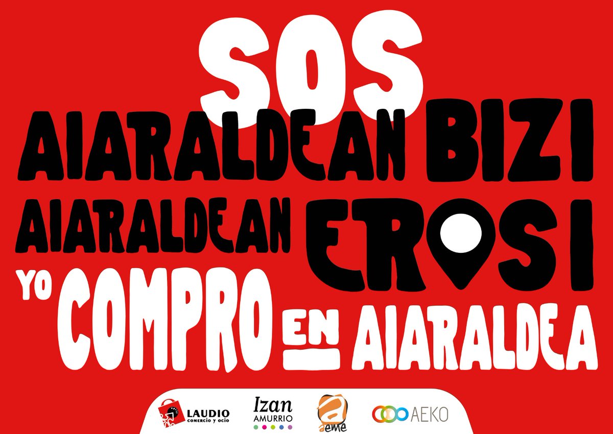 Kontsumitu bertakoa eta eman bizia Aiaraldeari!
¡Consume local y da vida a Aiaraldea!