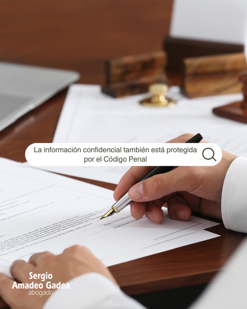 sergioamadeo's tweet photo. Revelar información confidencial de una empresa puede ser delito. 📂⚖️

La ley protege los secretos empresariales frente a filtraciones.

📞 986 220 424

#DerechoPenal #AbogadosVigo https://t.co/xgO8kVPWvY