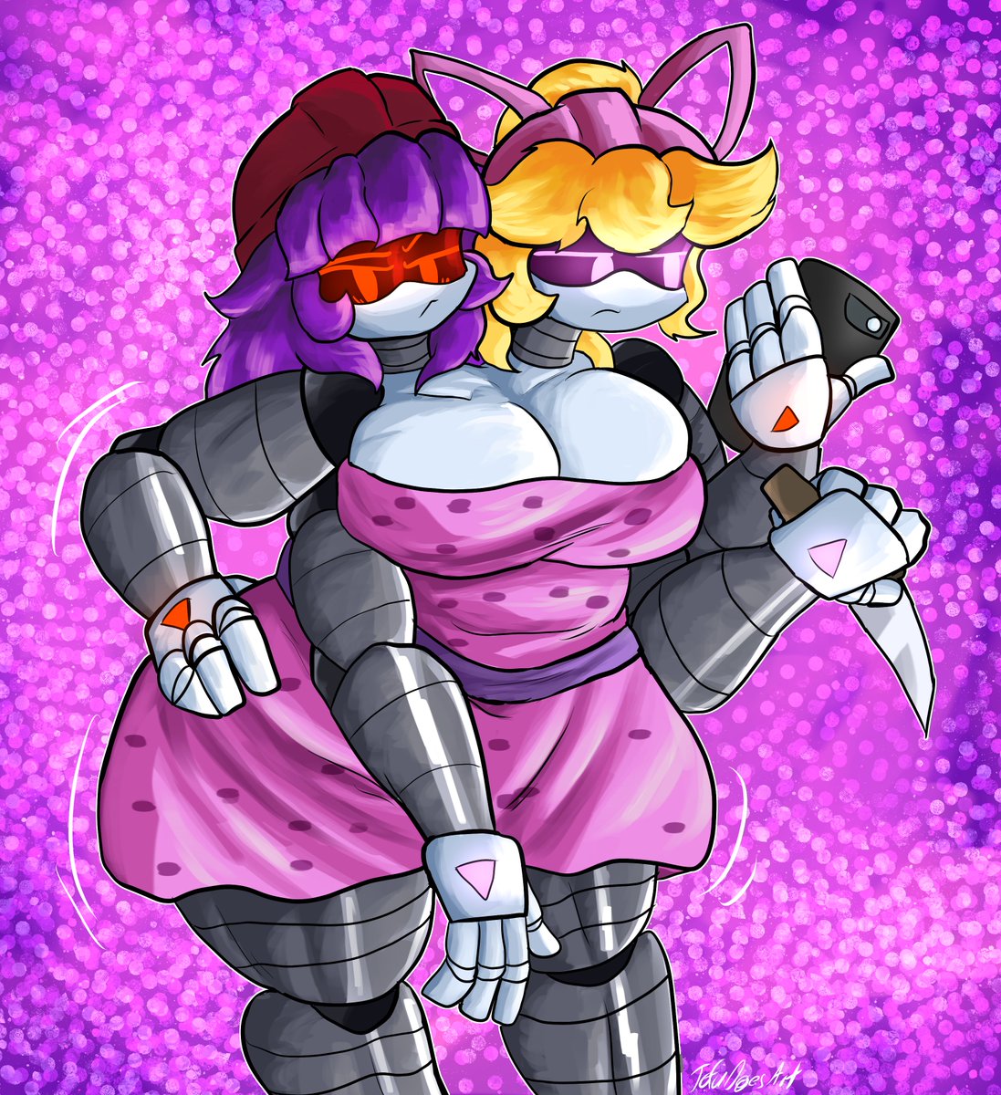 commission for <a href="/komputer1310/">Komputer1310 🔞</a> 

I'm a *lil* late to posting this one, but now we have the combo of Lizzy and Doll lmao