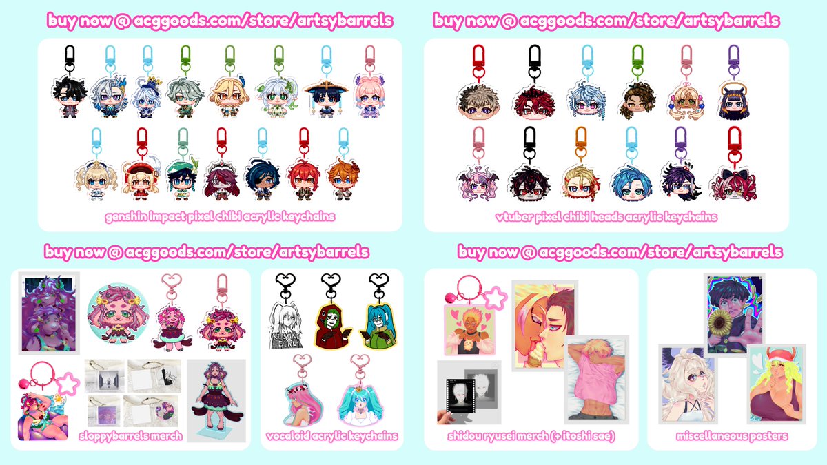 barrels 💭🌱💖 @ comms/shop open + shidou365 tweet media
