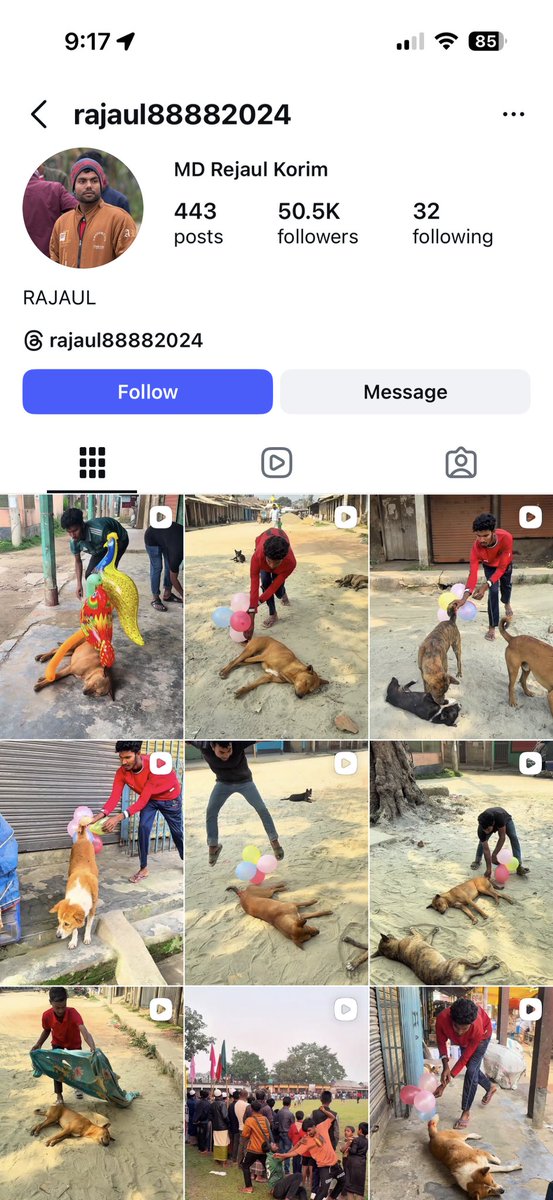 YSaghal's tweet image. These people form the majority

Exploiting, tormenting, and humiliating dogs for content, attention, and cheap engagement.

They would be quick to report if the dog retaliate in anger. 

#NoMore50 #StopAnimalCruelty
#JusticeForAnimals
#ArrestAnimalKillers
#SavelndianAnimals