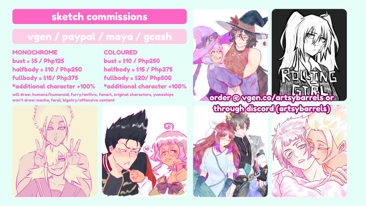 barrels 💭🌱💖 @ comms/shop open + shidou365 tweet media