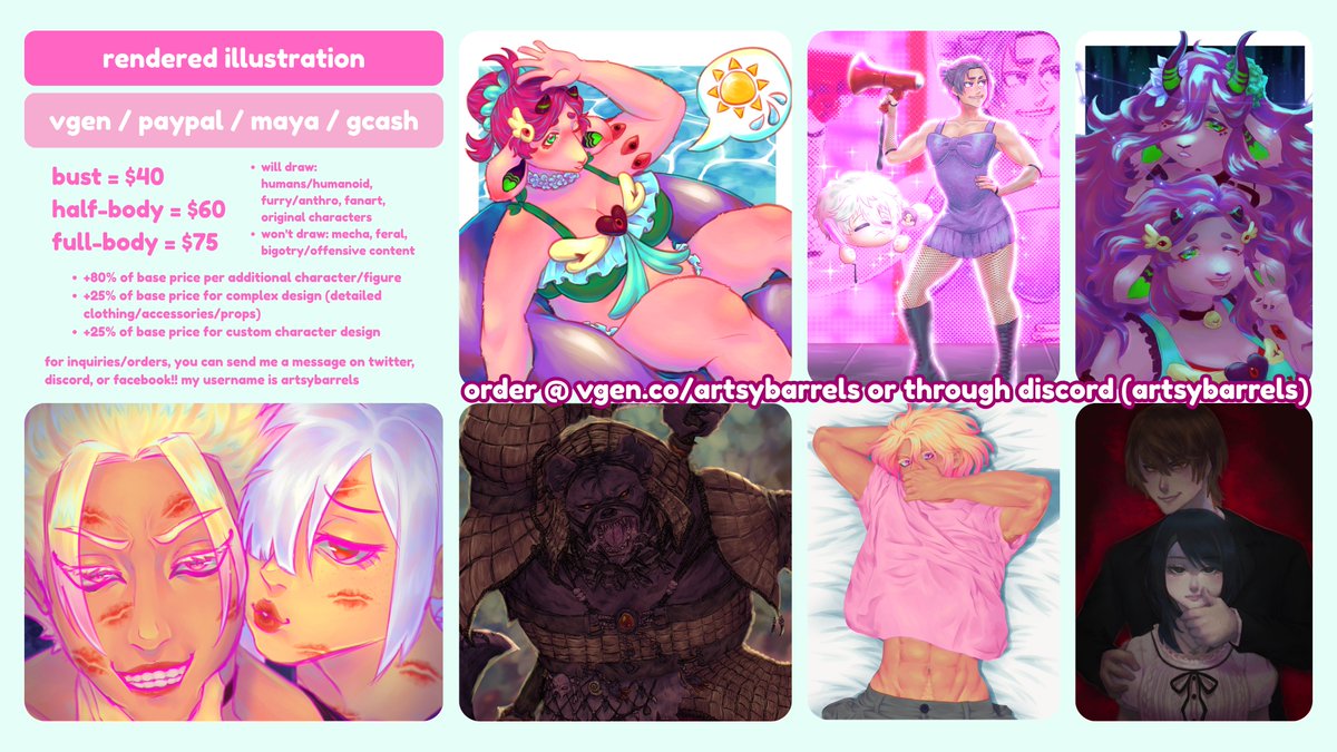 barrels 💭🌱💖 @ comms/shop open + shidou365 tweet media