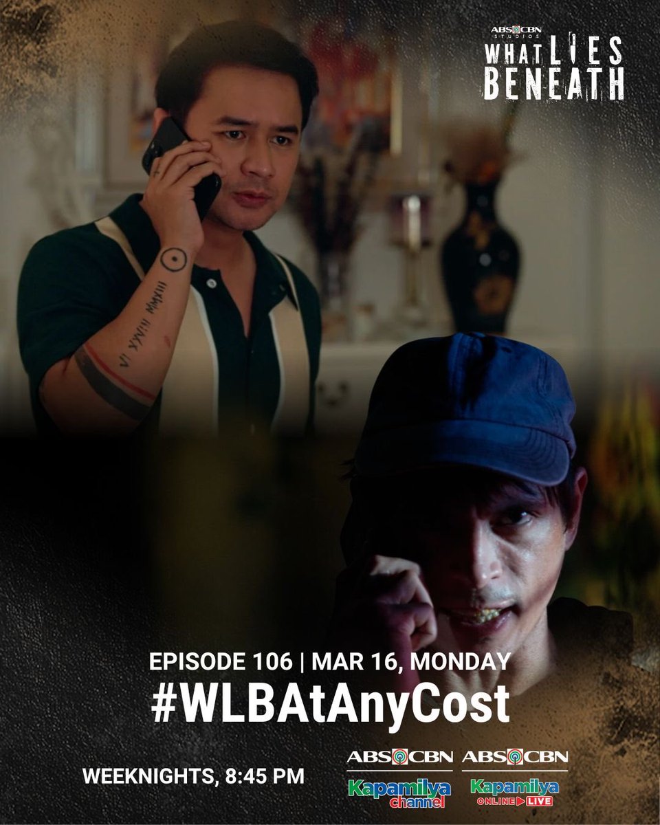 ABSCBNpr's tweet photo. Makukumbinsi kaya ni Lucas si Edong na itigil na ang karahasan? Abangan mamaya sa #AtAnyCost
#WhatLiesBeneath sa bago nitong oras, 8:45PM sa ABS-CBN sa ALLTV2, A2Z, Kapamilya Channel, Kapamilya Online Live, iWant at sa Netflix.
#WhoMurderedLouisa
#WhatLiesBeneathFinale https://t.co/OEoPRH68kC