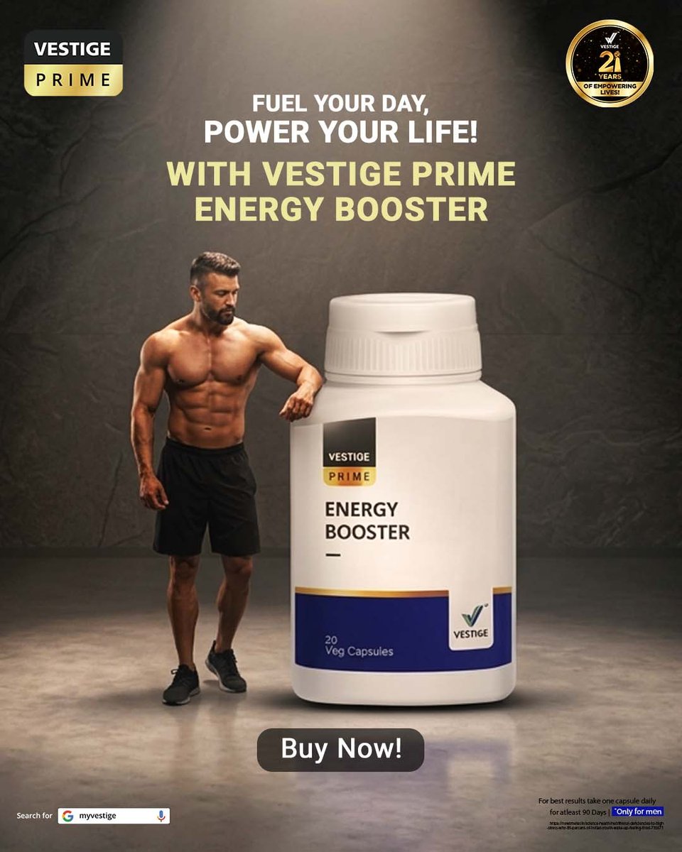 vestigemkt's tweet image. Rise stronger, focus sharper, and conquer every moment with Vestige Prime Energy Booster.

Buy now
#Vestige #EnergyBooster #energylevel