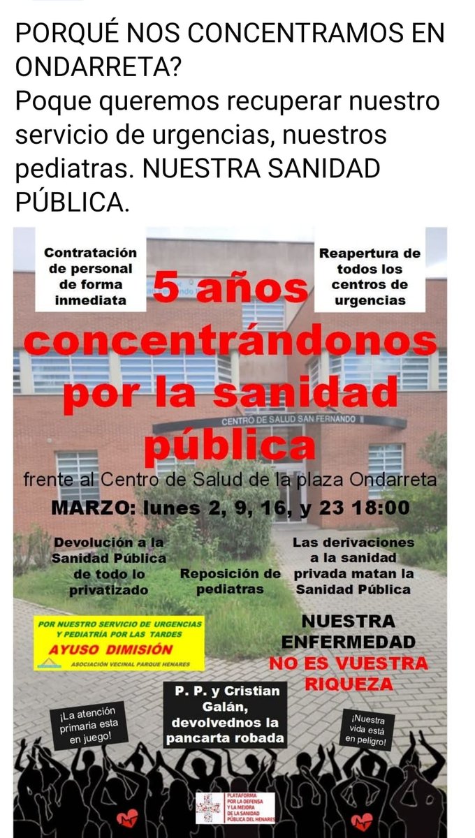 Vecinas y vecinos de barrios y pueblos de Madrid tweet media