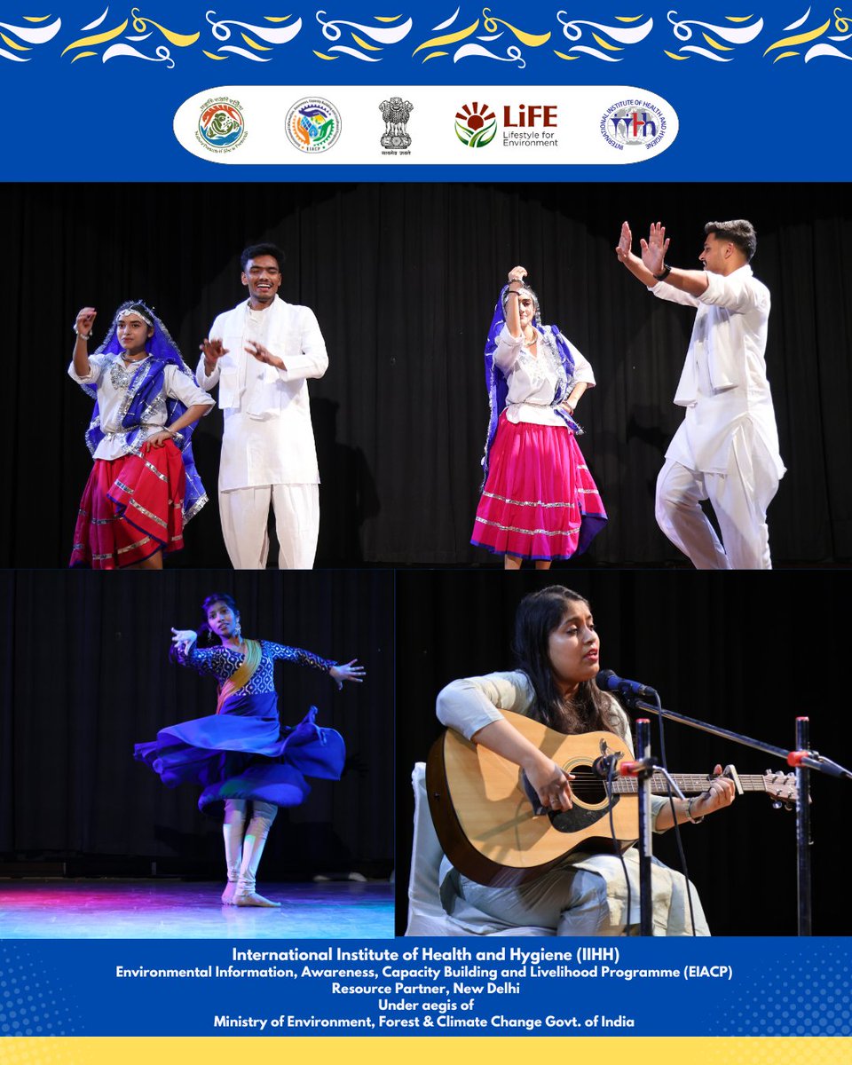 iihheiacp's tweet photo. The day concluded with a vibrant Cultural Programme presented by students of Jawaharlal Nehru University, celebrating India’s rich cultural diversity and adding a lively and engaging dimension to the workshop proceedings.
#nationalworkshop #environmentalawareness #MoEFCC https://t.co/iZQfsr7Ipp
