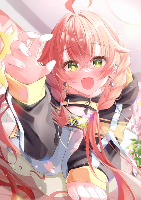 姉妹で並べたかったエマさんとあかぴゃ