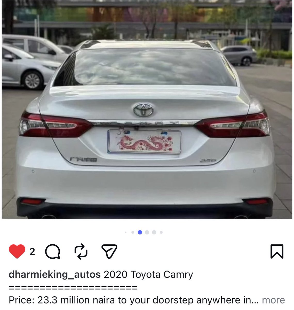 23.3M 2020 Camry to your door