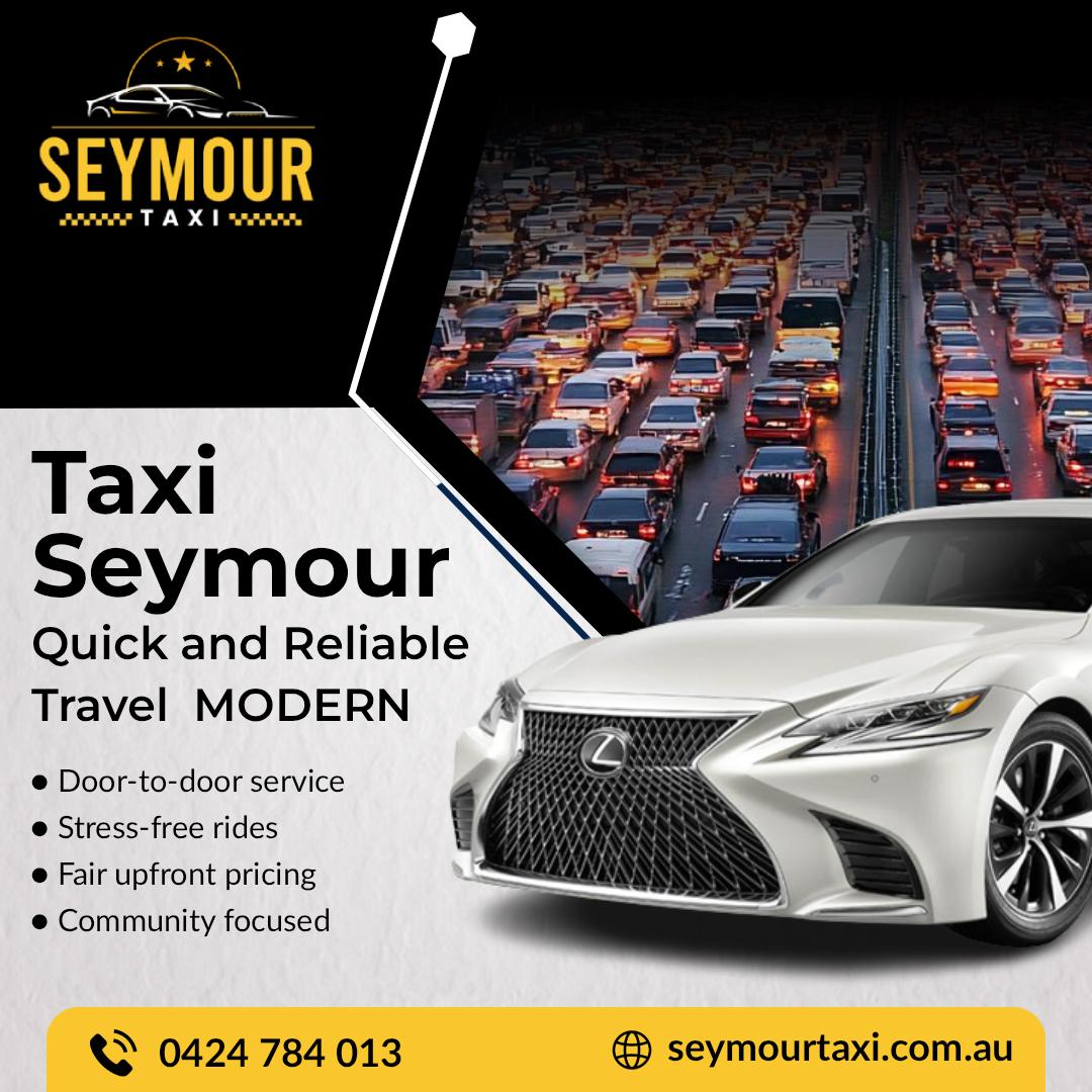 seymourtaxi's tweet image. Need a quick ride in Seymour?
Book Seymour Taxi for Taxi Seymour – Quick and Reliable Travel anytime you need it.
📞 0424 784 013
🌐 seymourtaxi.com.au

#SeymourTaxi #QuickTravel #ReliableTaxi