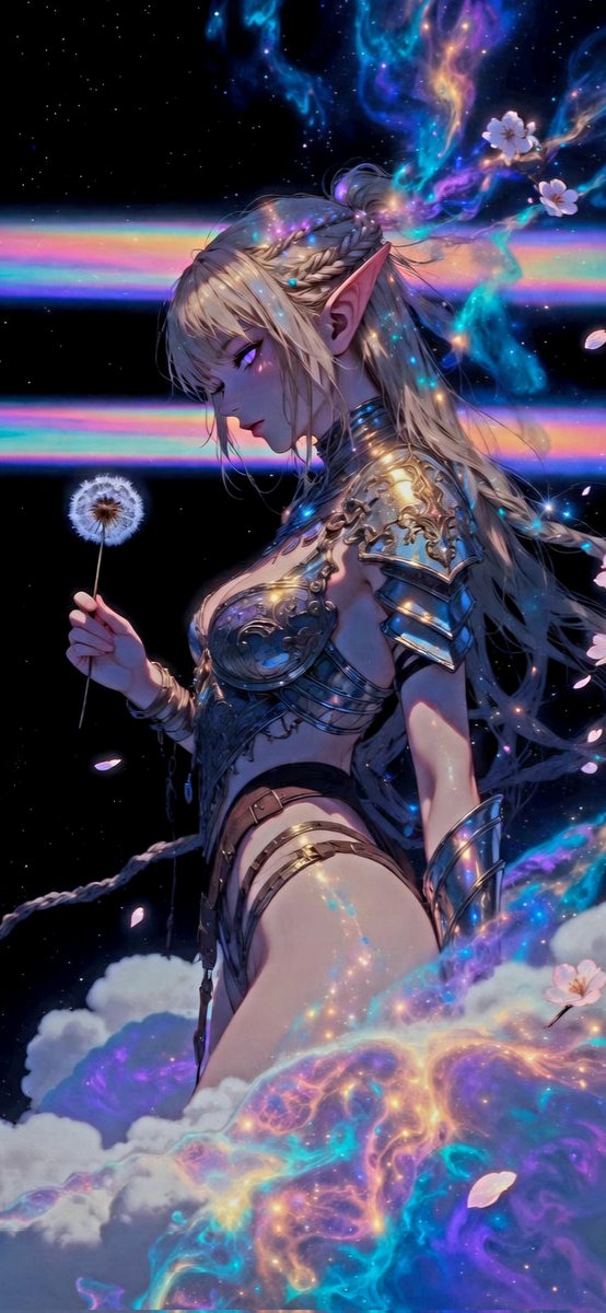 NinjaX022's tweet photo. ➖️
®️ Dandelion Princess
☆ タンポポの王女
☆ Astral Bloom
"To scatter is not to end; but to plant the seeds of your soul across the infinite silence "
#4kwallpaper #AstralArt #ElfPrincess
#EtherealVibes #壁紙 #ファンタジー https://t.co/QJEPVGvDGa