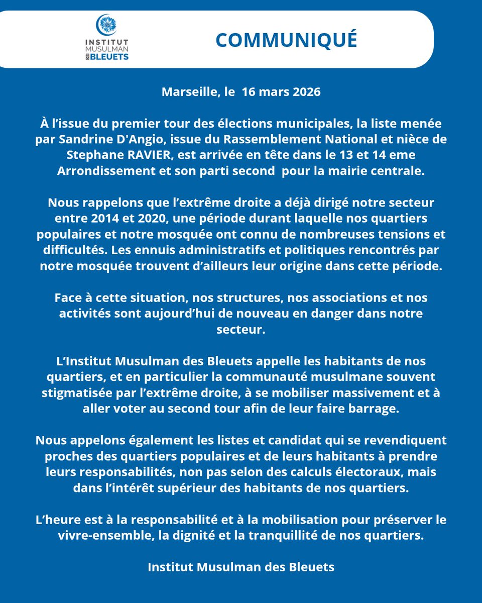 Institut Musulman des Bleuets tweet media