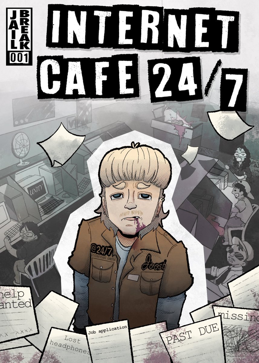 gloomygallows_'s tweet image. Internet cafe 24/7 but its a comic..!

#joostklein #fanart #comicbook