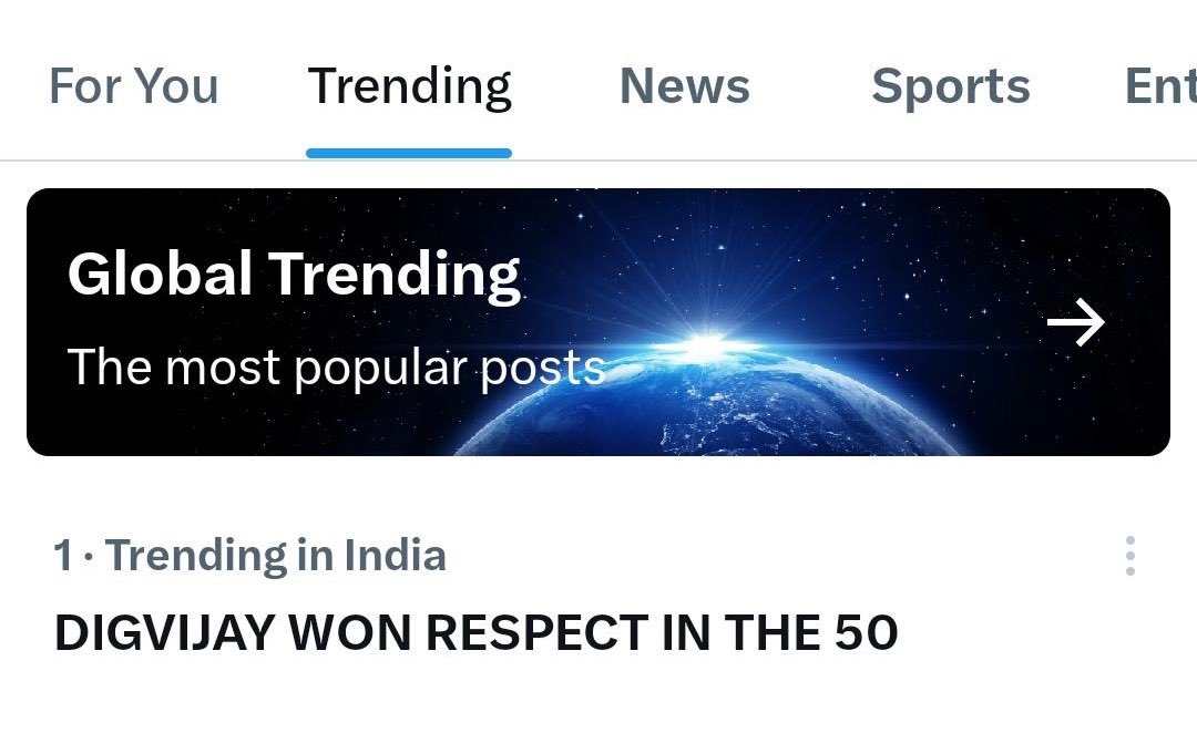 digvijayedits's tweet photo. Trending at NO.1,
he did leave a impact in the show 🤴🏻🔥🙏🏻

#DigvijayRathee #The50 

DIGVIJAY WON RESPECT IN 50 SHOW https://t.co/NbVUbQ4LLO