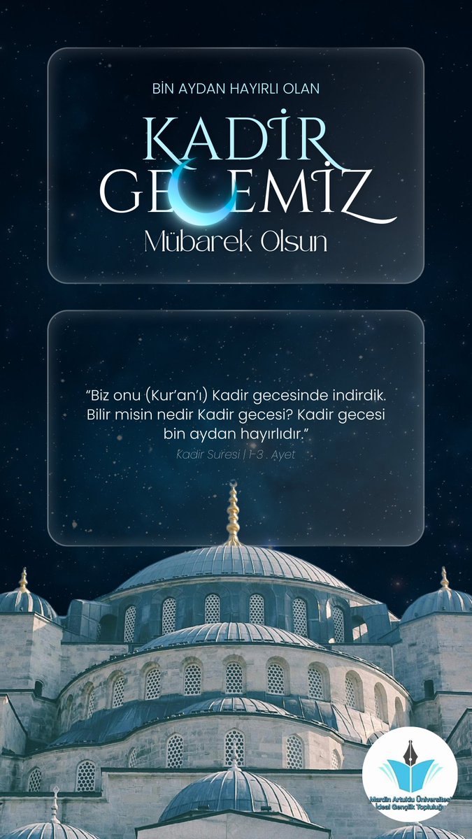 Ey gecenin ve gündüzün Rabbi, affı mağfireti bol olan Allah'ım! 
Bin aydan hayırlı kıldığın kadir gecesini ihya edebilmeyi senin rızan için yaşayıp, ölmeyi  bizlere nasip et Ümmeti Muhammedi;atalet ve vehn kuyularından kurtar. Ramazandan afolunmuş bir halde çıkmayı nasip et. Amin