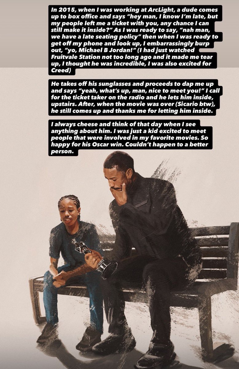 FadedYoda's tweet photo. Congrats to, Michael B. Jordan. It couldn’t happen to a better person. https://t.co/v3ovQyH0OQ