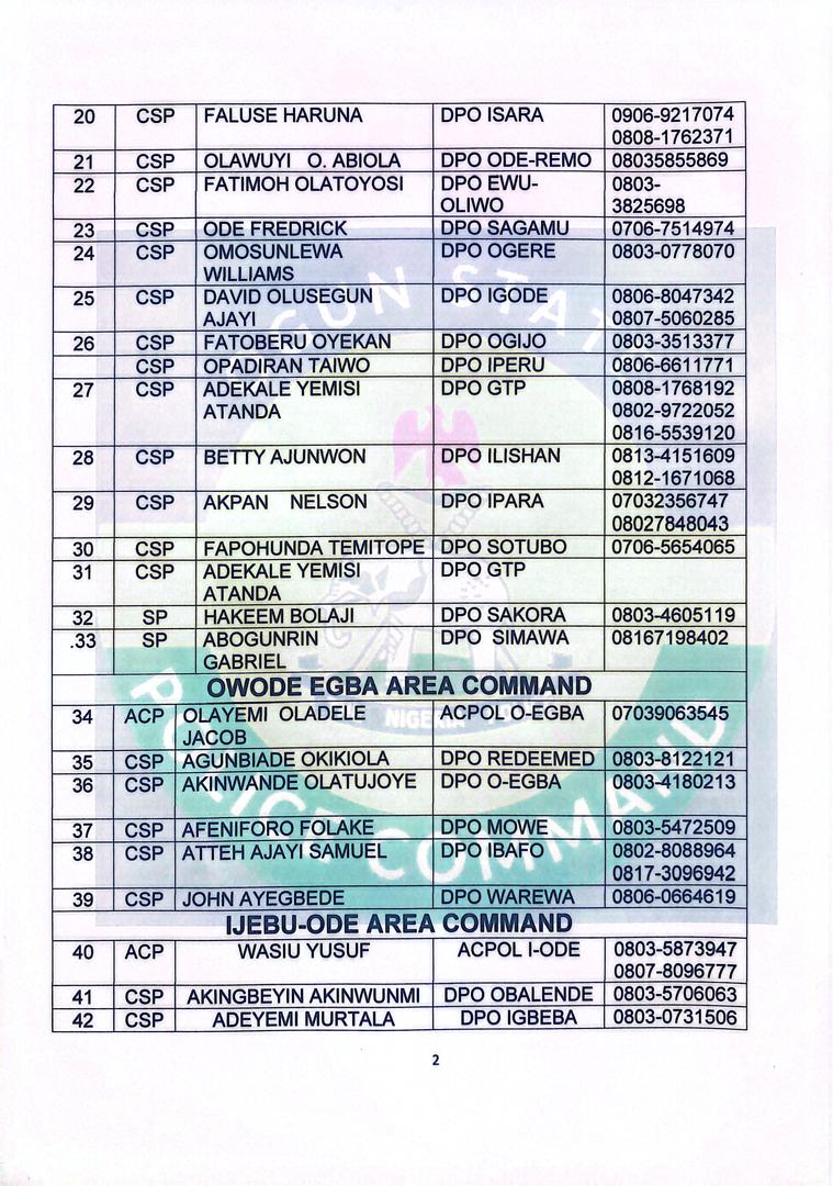 Ogun State Police Command tweet media