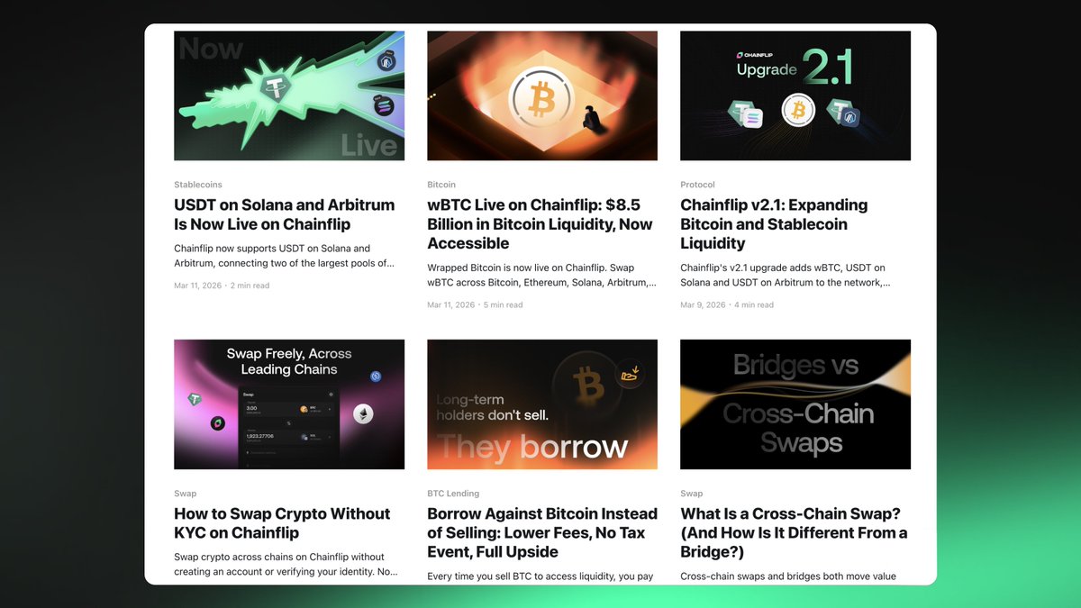 CHAINFLIP LABS · Lending is live tweet media