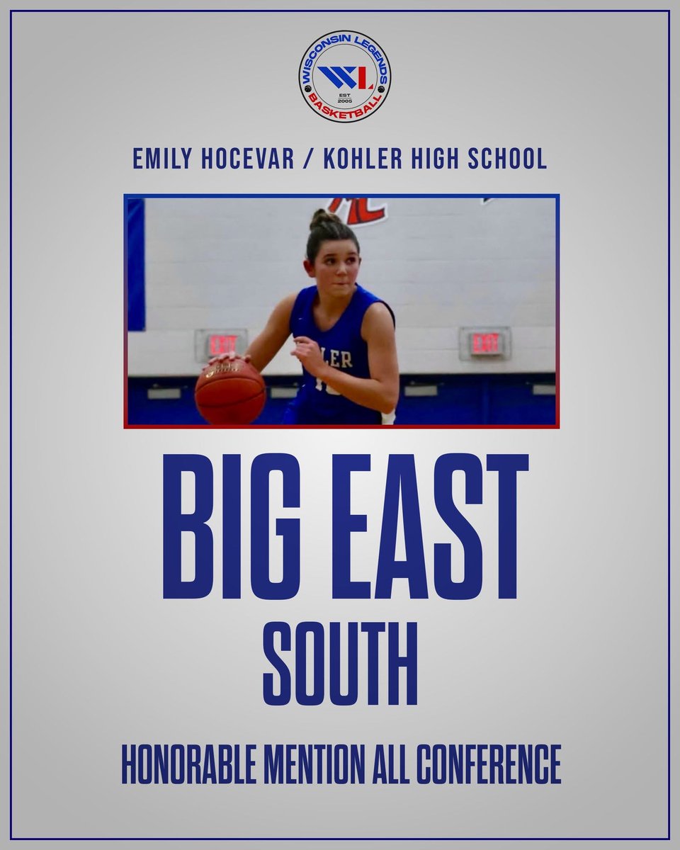 wilegends's tweet photo. CONGRATS to OUR LEGENDS earning 2026
Honorable Mention All Conference
🌟Emily Hocevar - Kohler
🌟Bianca Furton - Marinette
🌟Brooke Schuh - @ANGirlsBBall
🌟Lily Kejo - Fond du Lac
👏#BeALEGEND #LEGENDSLiveHERE https://t.co/KfA3yPzq2v