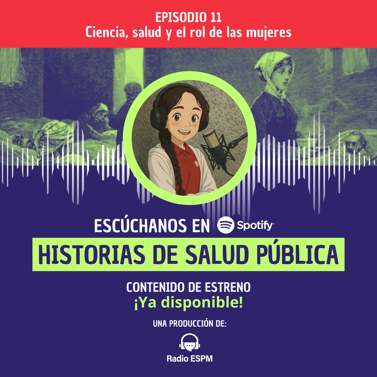SaludPublicaMx's tweet photo. ¿Y si te dijéramos que muchas mujeres cambiaron la ciencia… pero casi nadie las recuerda? 🤔

Eso se conoce como efecto Matilda 🔍 Descúbrelo en Historias de Salud Pública 💜

🎙️ Ya disponible en Spotify
🔗 https://t.co/vYF7IcQjqd

#8M #Podcast #RadioESPM #CienciaParaCompartir https://t.co/ymEYjpk8Jf