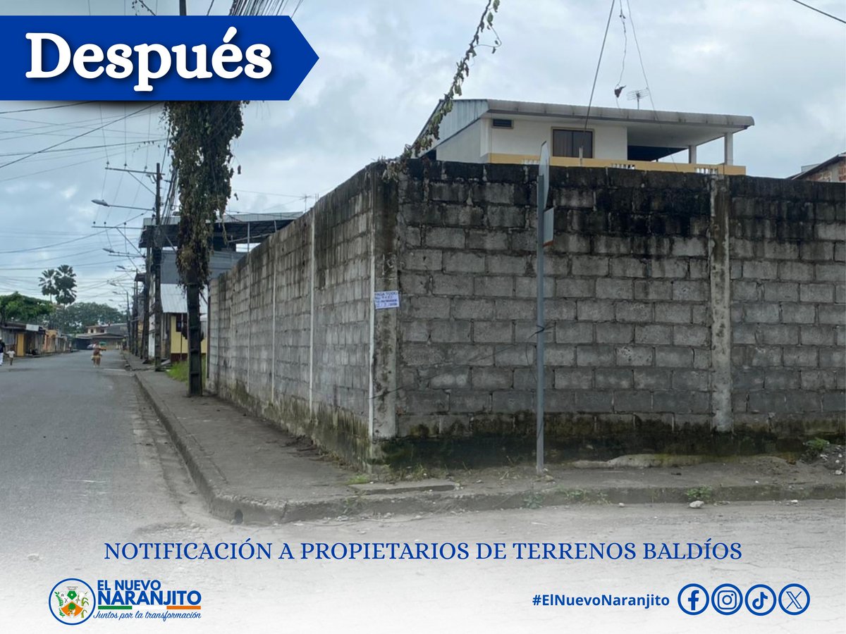 AlcalNaranjito's tweet photo. La Alcaldía de Naranjito felicita a los propietarios de dos solares ubicados en la Cdla. Xavier Marcos, quienes, tras recibir la notificación municipal, actuaron de manera inmediata dejando sus predios completamente limpios y en óptimas condiciones. https://t.co/Gkxe0qzf3D