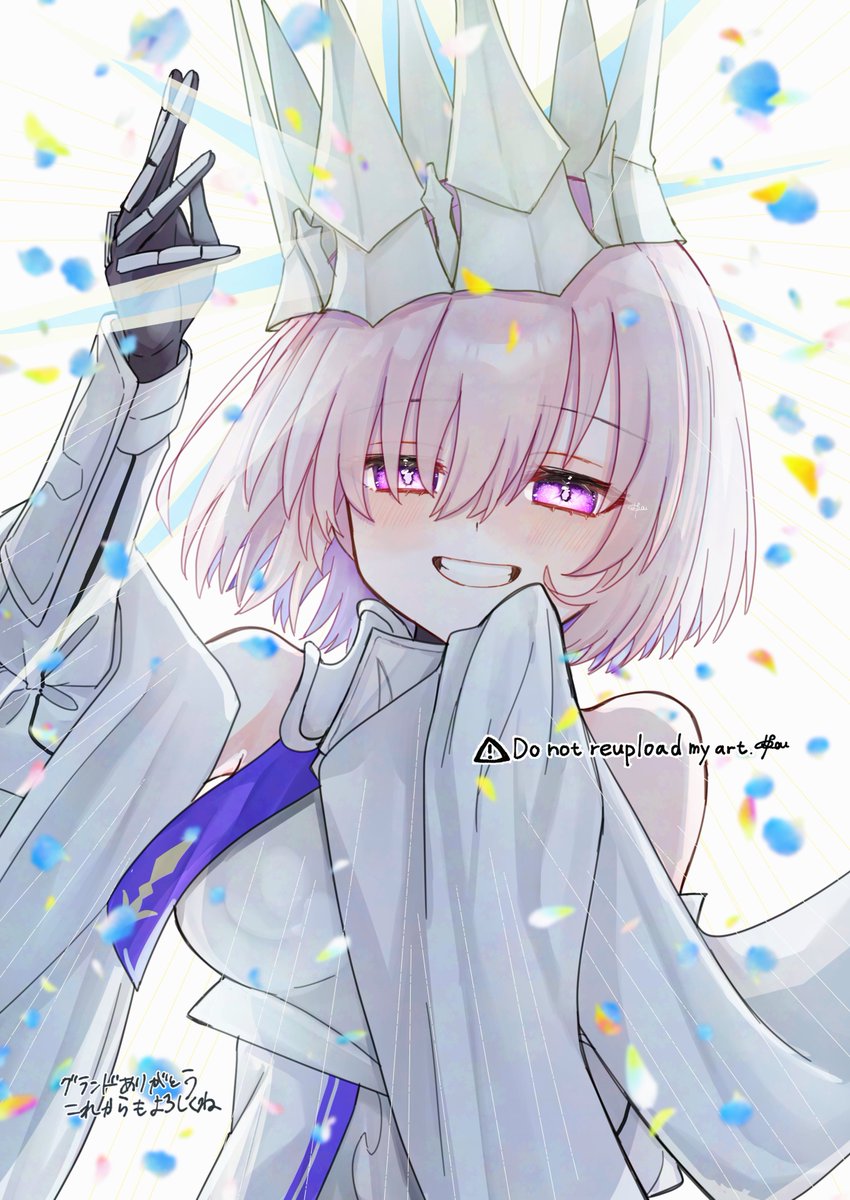 マシュ・キリエライト(Fate) 「え本当にわたしの描くマシュって可愛いから何回でも見たほうがいいと思う(爆裂な自信」|はるかっぱのイラスト