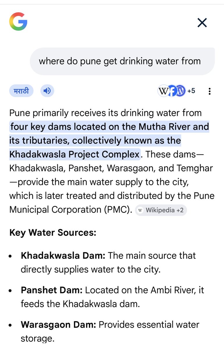 SmitamBafna's tweet photo. @chiragbarjatya @suritalreja Curious to know the source of your information that some societies get supply from river ? Never heard of such thing https://t.co/jzlpBqDQAt