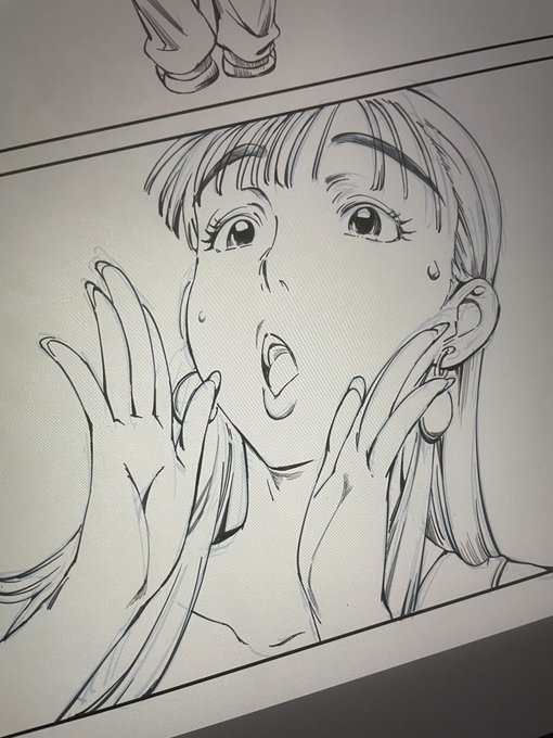このコマのさつきさん美人に描けた💄 