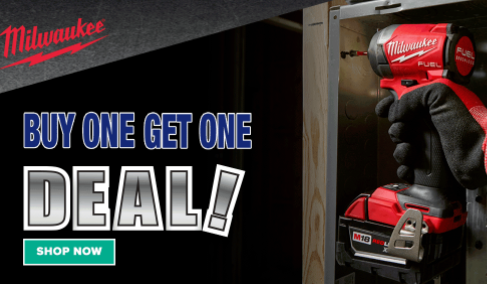 Milwaukee BOGO deals are here!
Buy (1) M18 Fuel Hammer Drill/Driver &amp; Hex Impact Driver 2-Tool Combo Kit, get a FREE M18 Redlithium High Output battery!

*Visit a local branch or contact a rep to secure these deals*
