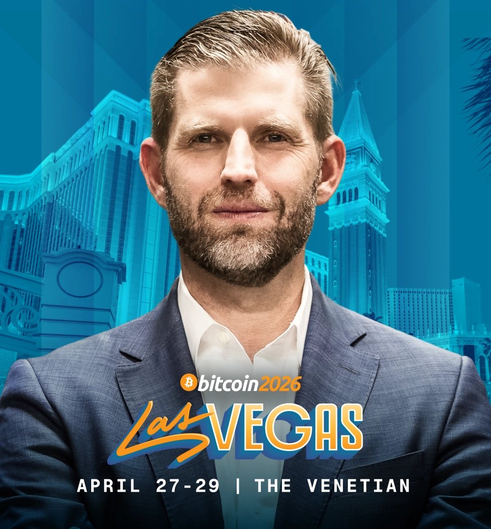 ANNOUNCING ERIC TRUMP AS A BITCOIN 2026 SPEAKER 🇺🇸

"I AM CONFIDENT THAT #BITCOIN IS GOING TO HIT $1,000,000" 🚀