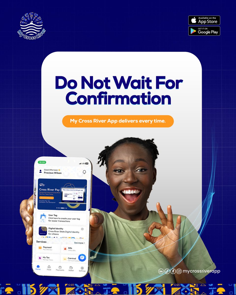 My Cross River App tweet media