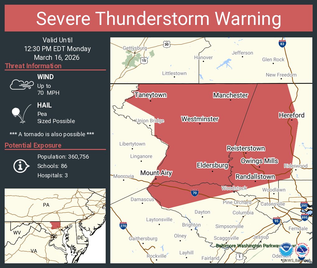 NWS Baltimore-Washington tweet media