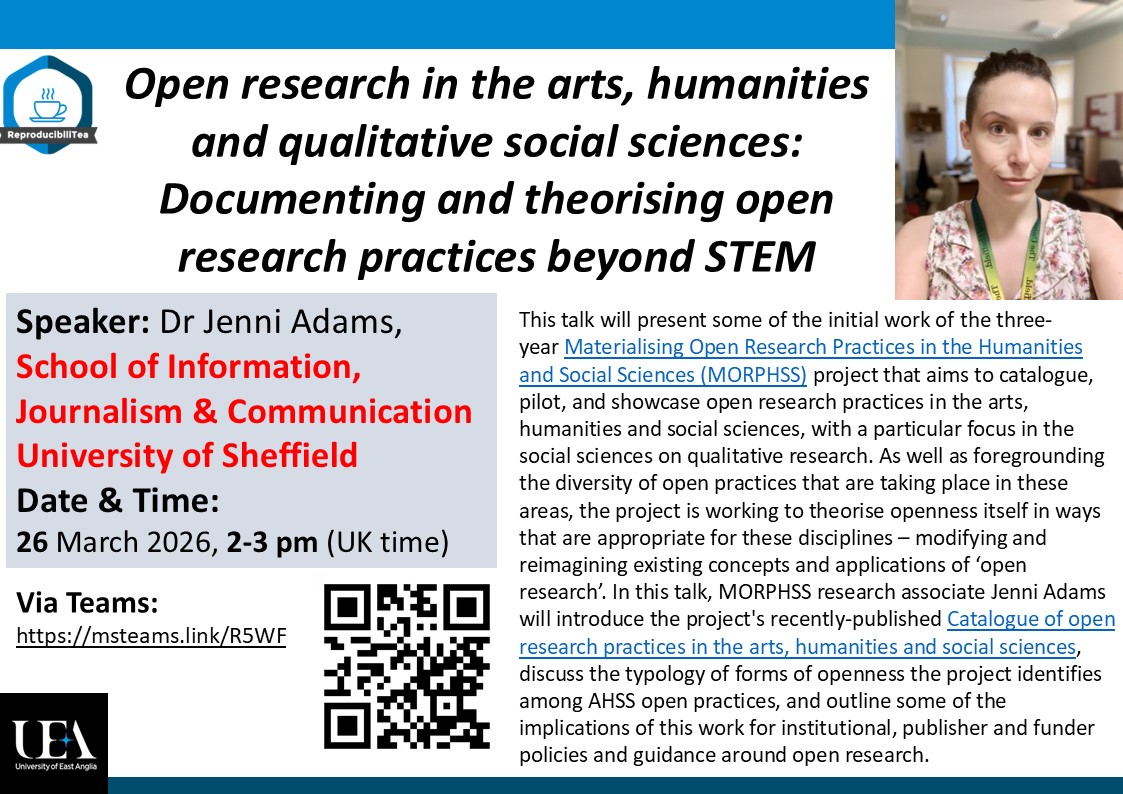 ReproducibiliTea UEA tweet media