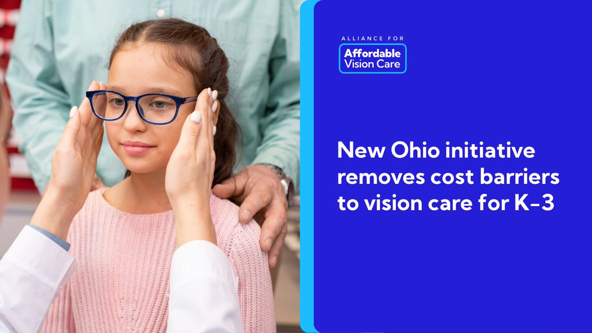AVCAlliance's tweet photo. Exciting news for Ohio families! The Ohio Dept of Health has launched OhioSEE, providing free eye exams and glasses to eligible K–3 students.

Access to free/affordable vision care is exactly what our communities need. https://t.co/rg9LN67aF5 https://t.co/SJJuml20YE