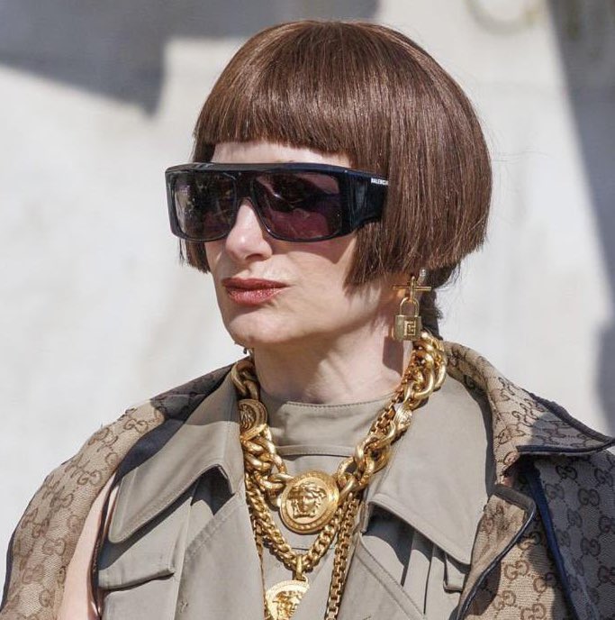 swanharkness's tweet photo. anna wintour                           kathryn hahn https://t.co/EqDMHUNAk1